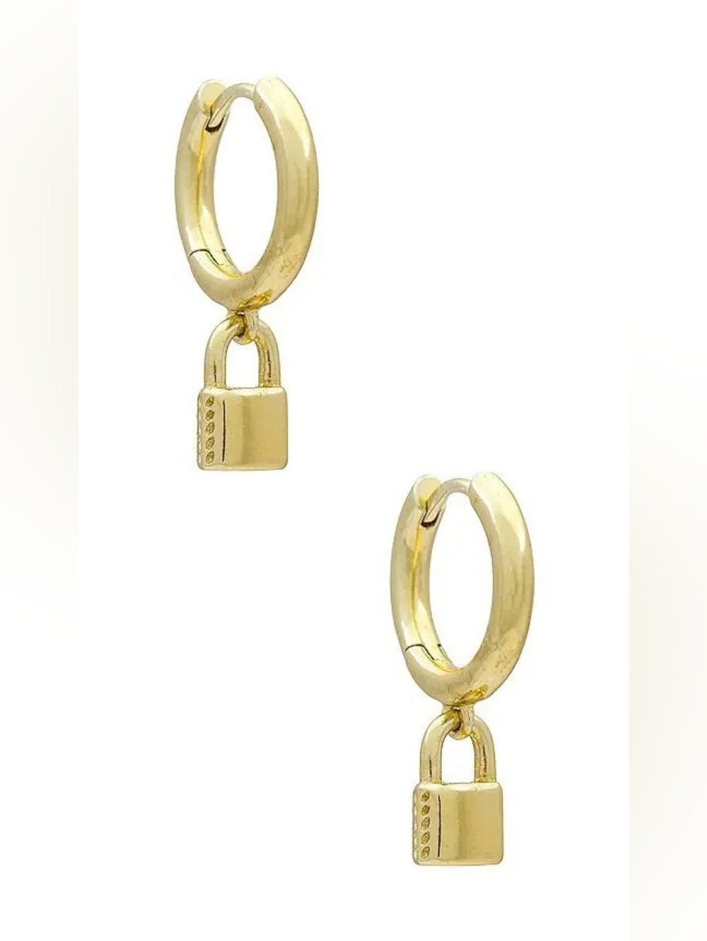 Kendra Scott Jess Lock Huggie Hoop Earrings